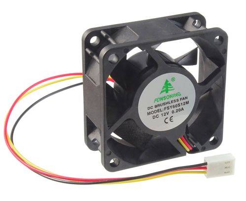 WENTYLATOR  60x25  12V 3p