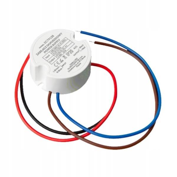 Zasilacz 12V  2,1A 25W IP20 do puszkowy EcoLight