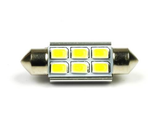 Żarówka LED  12V paluszek 42mm 6x5630 CANBUS