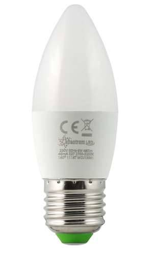 Żarówka LED 230V E27  6W Spectrum świeca