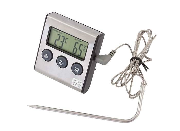 Termometr LCD sonda -50-+250st + alarm