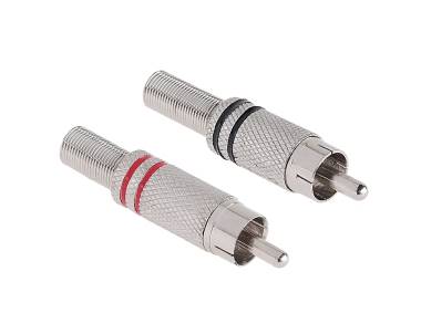 Wtyk RCA metal 2p