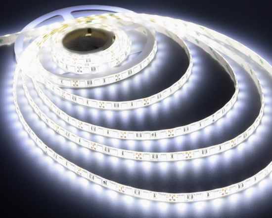 Diody LED taśma Biała Zimna IP65 1m/ 60led 5050