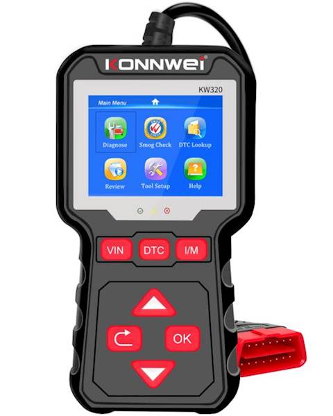 Miernik diagnostyczny skaner OBD2 Konnwei KW320