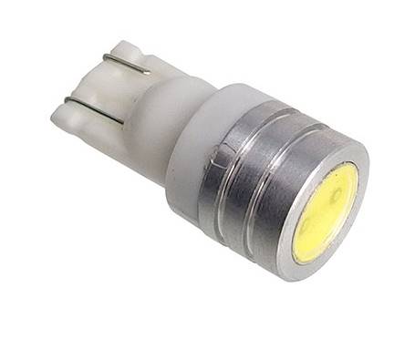 Żarówka LED  12V T-10  biała  1 LED COB