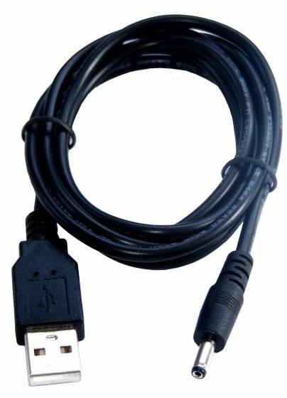 Kabel USB-wtyk / DC-wt 3,5/1,35