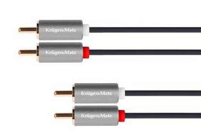 Kabel 2xRCA -2xRCA  5m  Kruger&Matz Basic