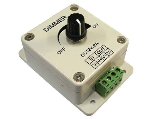 Sterownik taśm LED Regulator Jasności 8A z wył.
