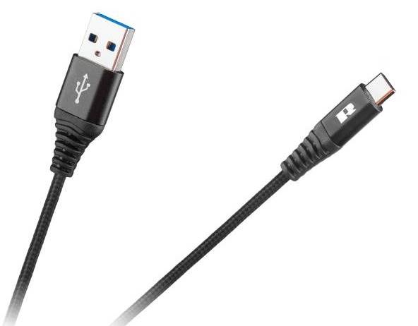 Kabel USB A   typ-C wt.  0,5m  Rebel