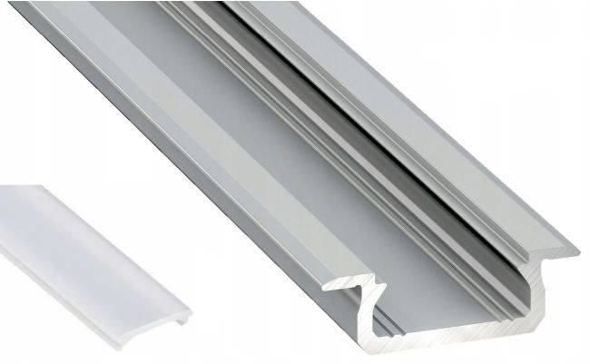 Listwa Profil LED Aluminium z kloszem 2m 22x7mm pt