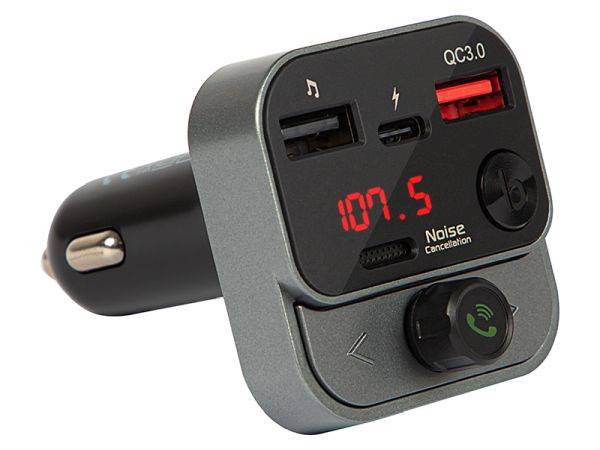Transmiter FM Bluetooth USB + ład QC3.0 30W 74-172