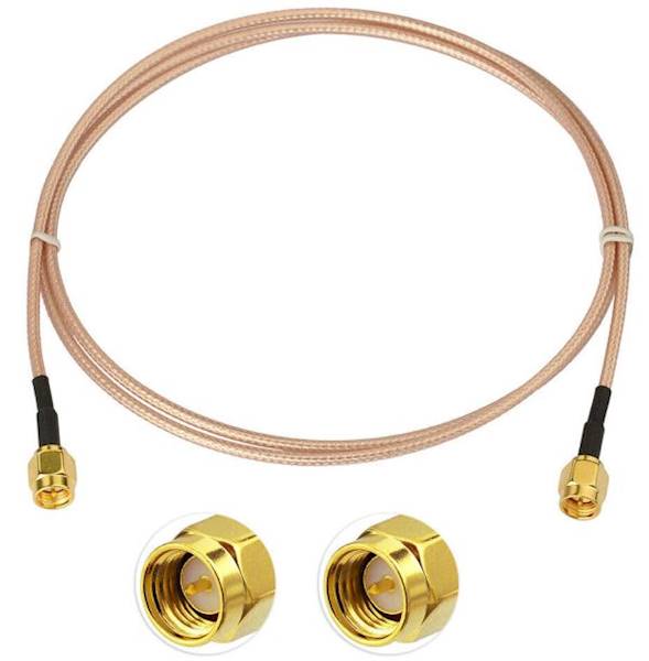 Kabel SMA-wtyk - SMA-wtyk 1m RG316