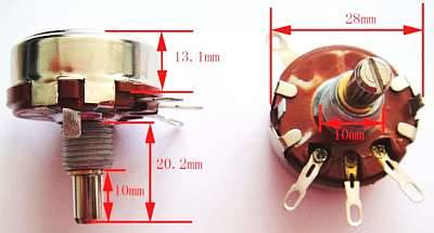 Potencjometr Obr.   1K 2W  liniowy 