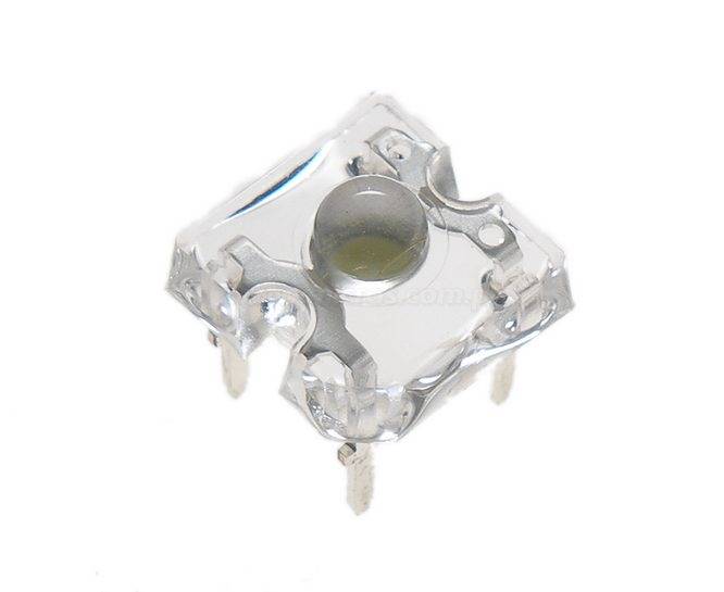 Dioda LED 8x8mm 4p FLUX czerw.