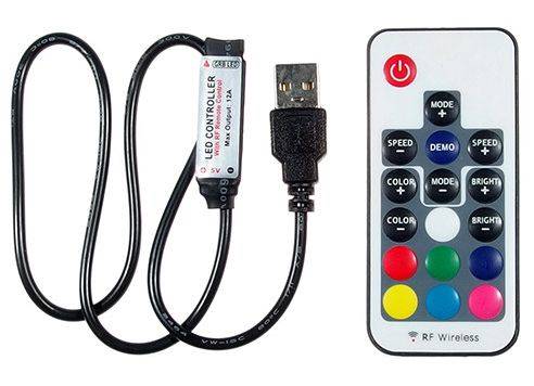 Sterownik taśm led RGB USB 5V + pilot
