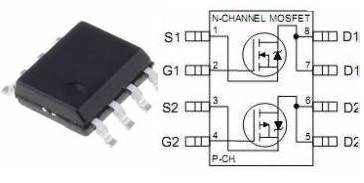 IRF7105 PBF tranzystor N+P