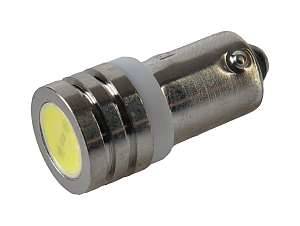 Żarówka LED  12V BA9S z met.opr.biała COB