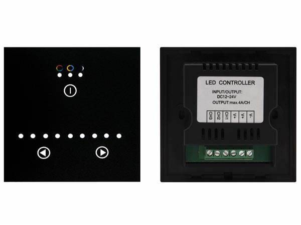 Sterownik taśm led RGB 3x4A naścienny dotyk
