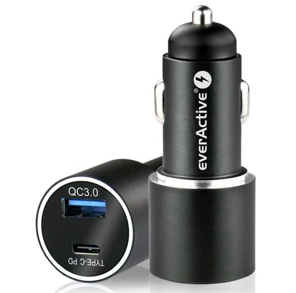 Ładowarka  USB sam. 3A QC 3.0 36W gn. USB+"C"