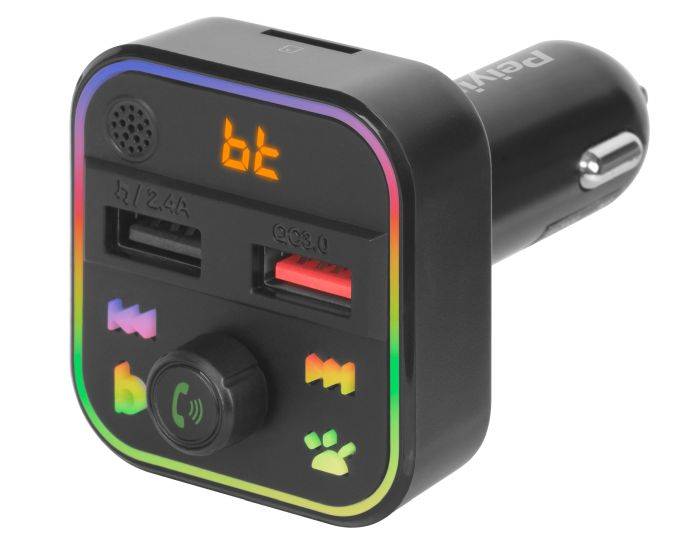 Transmiter FM Bluetooth USB SDmicro+ład QC 479