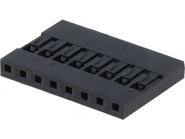 Złącze-gniazdo NSR-8 pin raster 2,54mm 1x 8p na pr