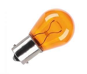 Żarówka  12V sam. BA15 21W pomarańczowa
