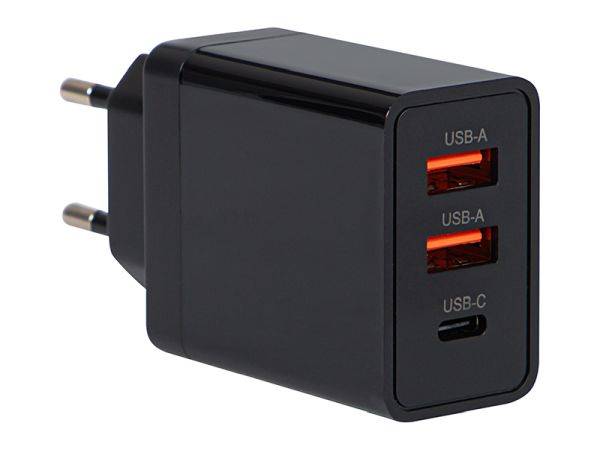 Ładowarka  USB sieciowa 30W 2xUSB + C Blow