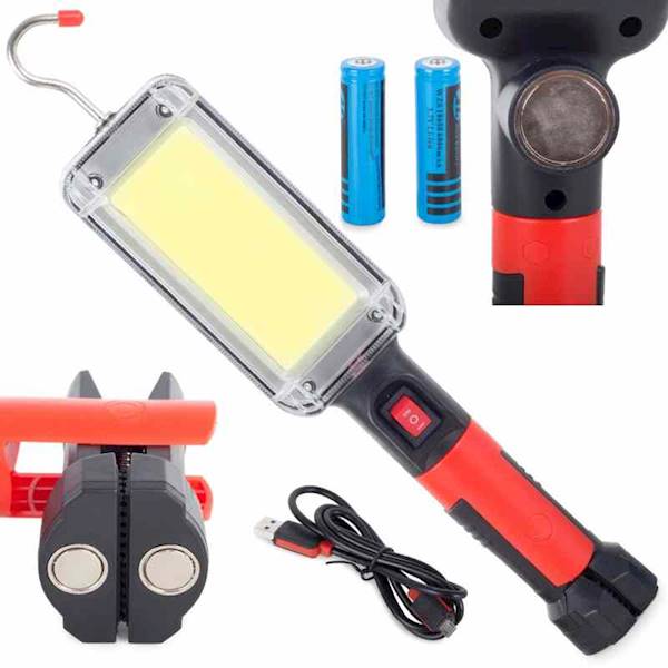 Lampa Warsztat LED 20W COB z aku. usb