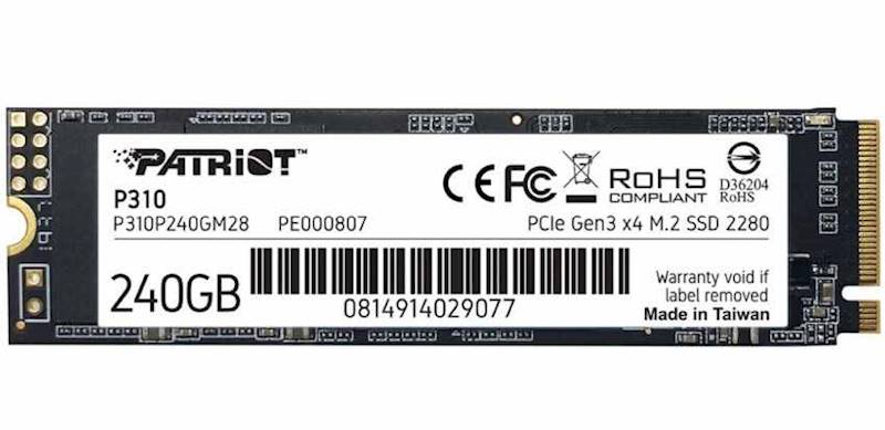 Dysk SSD M.2 240GB P310 1700MB/s Patriot SATA