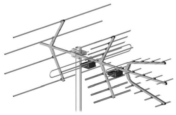 Antena  TV DVB-T  kan.  5-12/21-60 Dipol wzm. 30dB