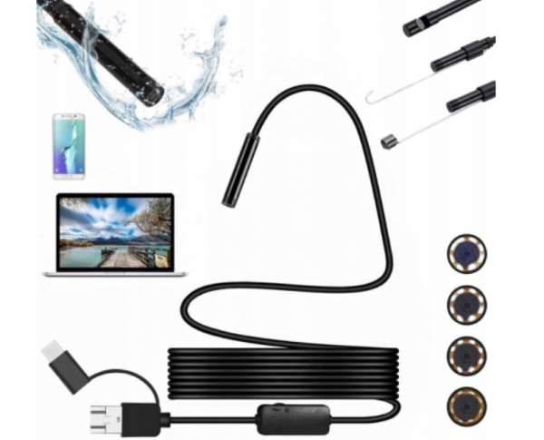 Kamera Inspekcyjna 7,3mm endoskop usb+C OTG 2m