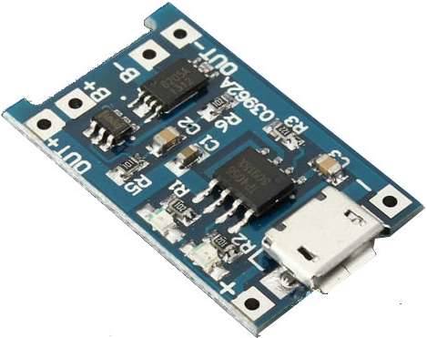 Moduł ładowania 4,2V microUSB + zabezpieczenia