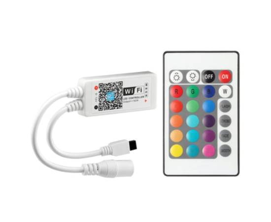 Sterownik taśm led RGBW WiFi 4x4A z pilotem