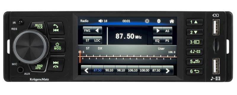 Radioodtw. Sam. Kruger&Matz KM2015 4" BT,USB,SD