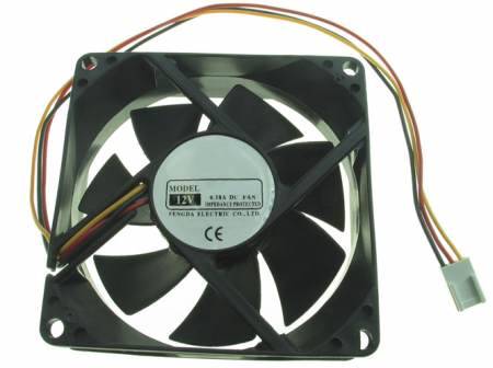 WENTYLATOR  80x25  12V 3p kul