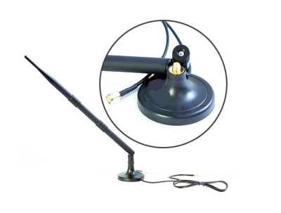 Antena  2,4GHz  wew. 5dB z przew. 3m  SMA-RP
