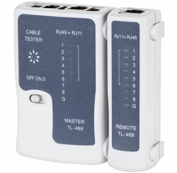 TESTER do kabli komp. RJ45 + tel. Rebel TL-468