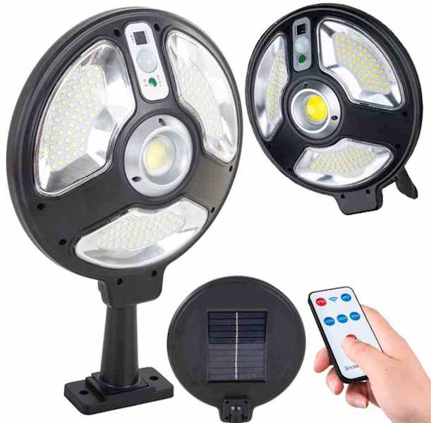 Lampa LED Solarna z czujnikiem ruchu i zmie COB