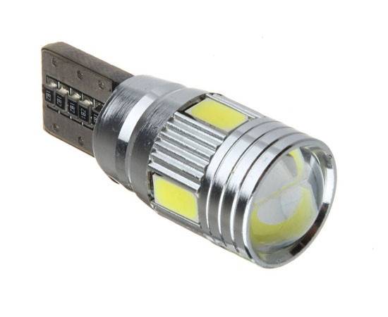 Żarówka LED  12V T-10  biała  6-led 5630+ s Canbus