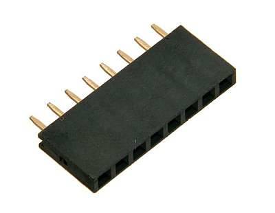 Złącze-gniazdo NSR-8 pin raster 2,54mm 1x 8p druk