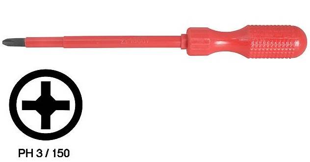 Wkrętak krzyżakowy 3x150mm J63833 izolowany 