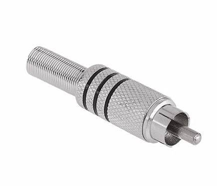 Wtyk RCA metal