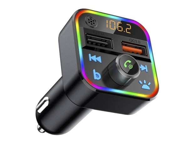 Transmiter FM Bluetooth USB SDmicro+ład QC 74-164