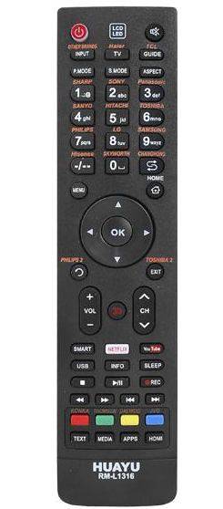 Pilot Uniwersalny TV LCD RM-L1316 Smart Netflix