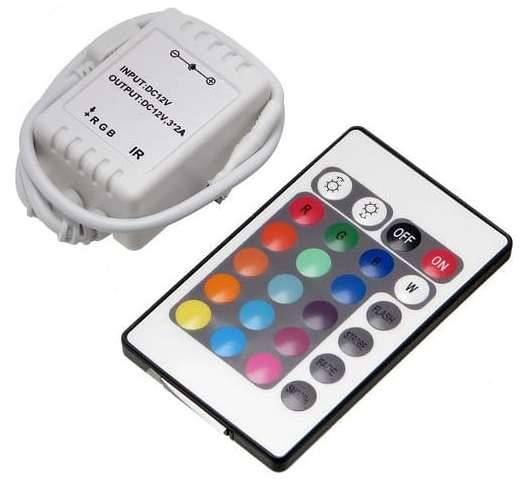 Sterownik taśm led RGB   LA1 24p 72W