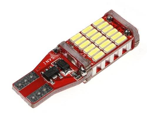 Żarówka LED  12V T-10  biała 45-led 4014 W5W