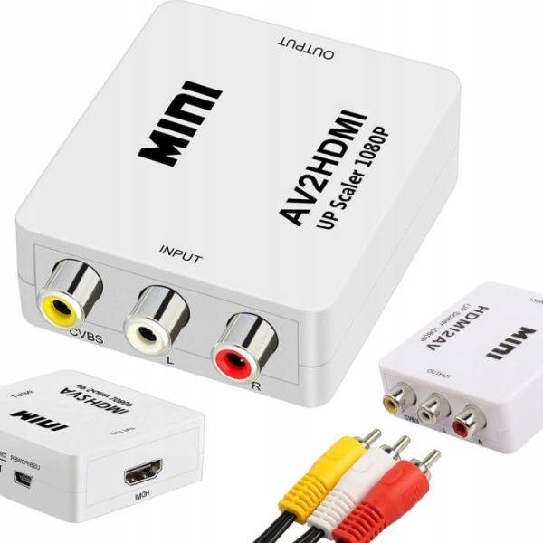 Redukcja HDMI-gn.-out / 3xRCA imput adapter