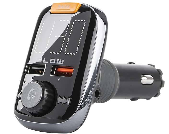 Transmiter FM Bluetooth USB SDmicro+ład QC 74-154