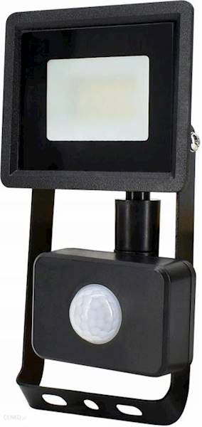 Lampa LED  10W Naświetlacz z czuj. ruchu PIR zim