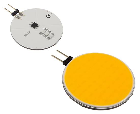 Żarówka LED  12V G4 3,8W ciepła płaska COB